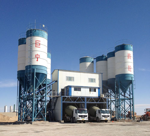 混凝土搅拌楼双HLS120楼